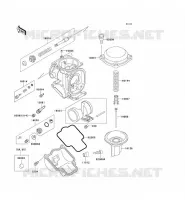 PI&Egrave;CES DE CARBURATEUR pour Kawasaki ZZR1100