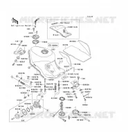 RESERVOIR CARBURANT pour Kawasaki ZZR1100