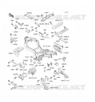 SUPPORT BATTERIE pour Kawasaki ZZR1100