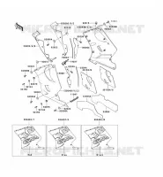 CARENAGE INFERIEUR pour Kawasaki ZZR1100