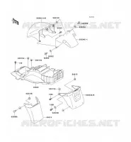 GARDE BOUE pour Kawasaki ZZR1100