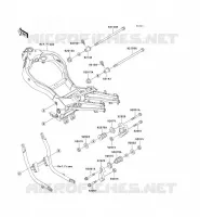 PIECE DE CADRE (COUVERTURE) pour Kawasaki ZZR1100