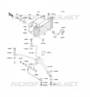 RADIATEUR D'HUILE pour Kawasaki ZZR1100