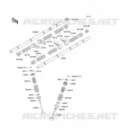 SOUPAPE pour Kawasaki ZZR1100