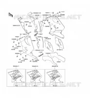 CARENAGE INFERIEUR pour Kawasaki ZZR1100