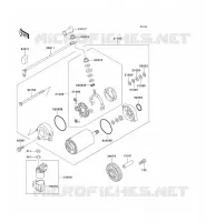 D&Eacute;MARREUR pour Kawasaki ZZR1100
