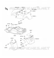 GARDE BOUE pour Kawasaki ZZR1100