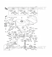 RESERVOIR CARBURANT pour Kawasaki ZZR1100