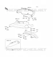 CACHE LAT&Eacute;RAL/GARDE CHAINE pour Kawasaki ZZR1100
