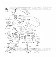 RESERVOIR CARBURANT pour Kawasaki ZZR1100