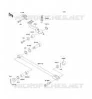PEDALE DE FREIN/TORQUE LINK pour Kawasaki ZZR1100