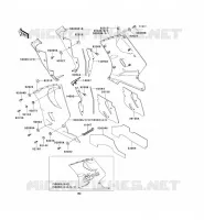 CARENAGE INFERIEUR pour Kawasaki ZZR1100
