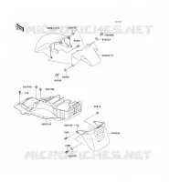 GARDE BOUE pour Kawasaki ZZR1100