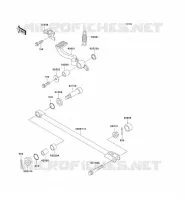 PEDALE DE FREIN/TORQUE LINK pour Kawasaki ZZR1100