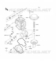 PI&Egrave;CES DE CARBURATEUR pour Kawasaki ZZR1100