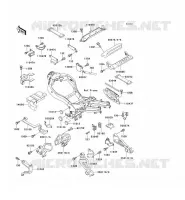 SUPPORT BATTERIE pour Kawasaki ZZR1100