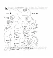 SYSTEME D'EVAPORATION CARBURANT pour Kawasaki ZZR1100