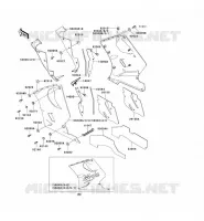 CARENAGE INFERIEUR pour Kawasaki ZZR1100