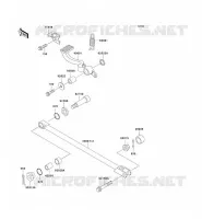 PEDALE DE FREIN/TORQUE LINK pour Kawasaki ZZR1100