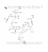 BEQUILLES pour Kawasaki ZZR1100
