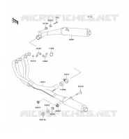 &Eacute;CHAPPEMENT pour Kawasaki ZZR1100