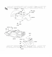 GARDE BOUE pour Kawasaki ZZR1100