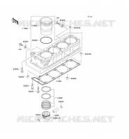 CYLINDRE/PISTON pour Kawasaki ZZR1100