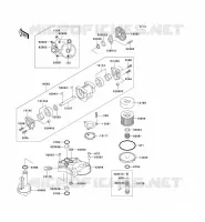POMPE A HUILE pour Kawasaki ZZR1100