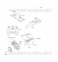 STICKER(GRAY) pour Kawasaki ZZR1100