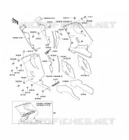 CARENAGE INFERIEUR pour Kawasaki ZZR1100