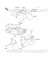 GARDE BOUE pour Kawasaki ZZR1100