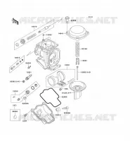 PI&Egrave;CES DE CARBURATEUR pour Kawasaki ZZR1100