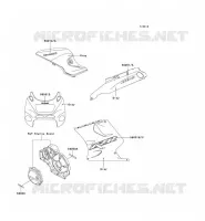 STICKER(GRAY) pour Kawasaki ZZR1100
