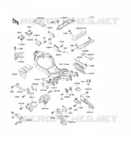 SUPPORT BATTERIE pour Kawasaki ZZR1100