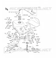 RESERVOIR CARBURANT pour Kawasaki ZZR1100