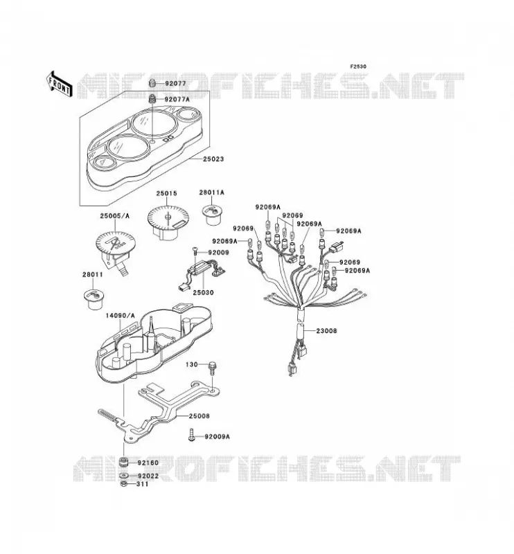 COMPTEURS Kawasaki MOTOS 1100 1996 GPZ1100 ABS  ZX1100-F1