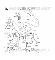 RESERVOIR CARBURANT pour Kawasaki ZZR1100