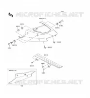 CACHE LAT&Eacute;RAL/GARDE CHAINE pour Kawasaki NINJA ZX-12R