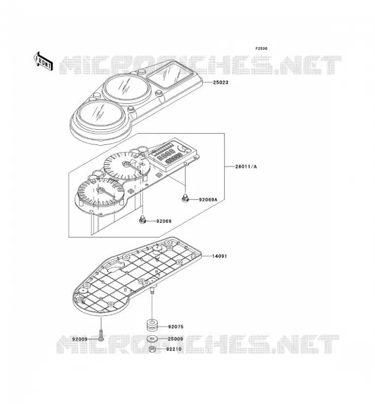 COMPTEURS Kawasaki MOTOS 1200 2000 NINJA ZX-12R  ZX1200-A1H