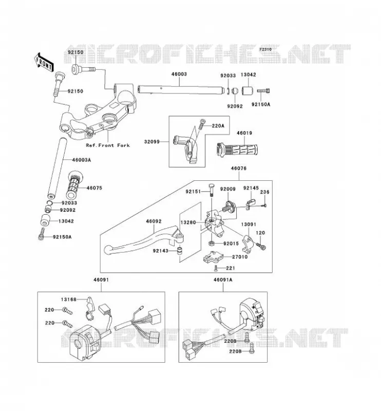 GUIDON Kawasaki MOTOS 1200 2000 NINJA ZX-12R  ZX1200-A1H