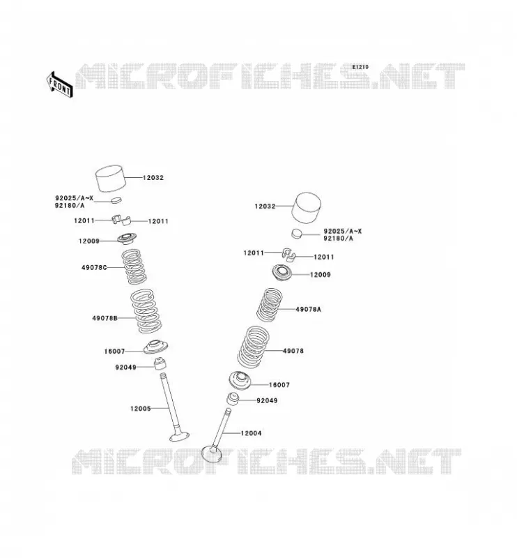 SOUPAPE Kawasaki MOTOS 1200 2000 NINJA ZX-12R  ZX1200-A1H