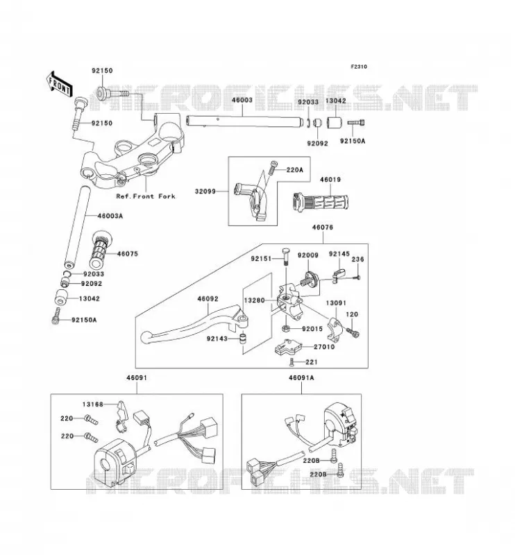 GUIDON Kawasaki MOTOS 1200 2000 NINJA ZX-12R  ZX1200-A1H
