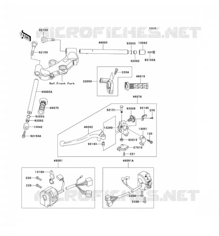 GUIDON Kawasaki MOTOS 1200 2000 NINJA ZX-12R  ZX1200-A1H