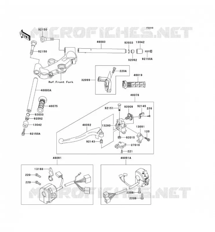 GUIDON Kawasaki MOTOS 1200 2000 NINJA ZX-12R  ZX1200-A1H
