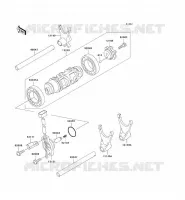 FOURCHETTE/BARRILLET DE SELECTION pour Kawasaki NINJA ZX-12R