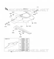CACHE LAT&Eacute;RAL/GARDE CHAINE pour Kawasaki NINJA ZX-12R