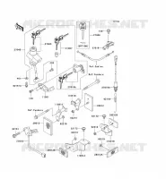 CONTACTEUR SERRURE/R&Eacute;FLECTEUR pour Kawasaki NINJA ZX-12R