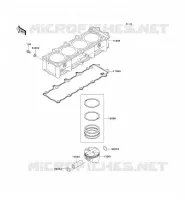 CYLINDRE/PISTON pour Kawasaki NINJA ZX-12R