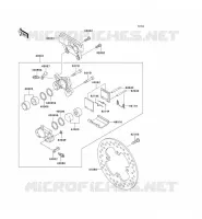 FREIN ARRIERE pour Kawasaki NINJA ZX-12R