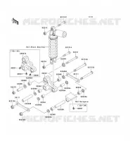 SUSPENSION ARRI&Egrave;RE pour Kawasaki NINJA ZX-12R